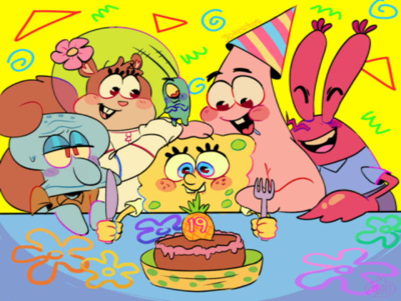 Spongebob´s birthday puzzle