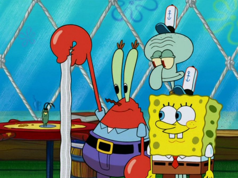 Spongebob Squidward Mr Krabs and Plankton puzzle