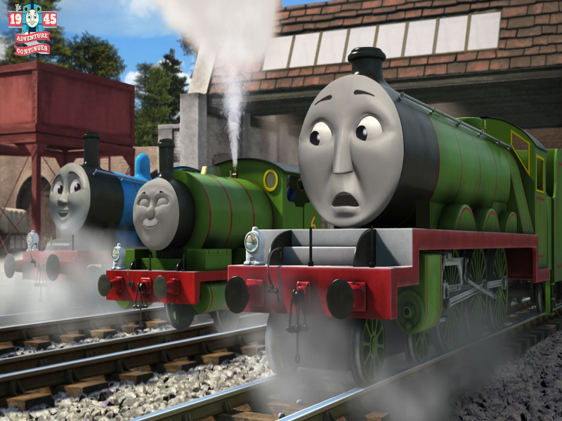 Percy scaring Henry and Edward laughing puzzle