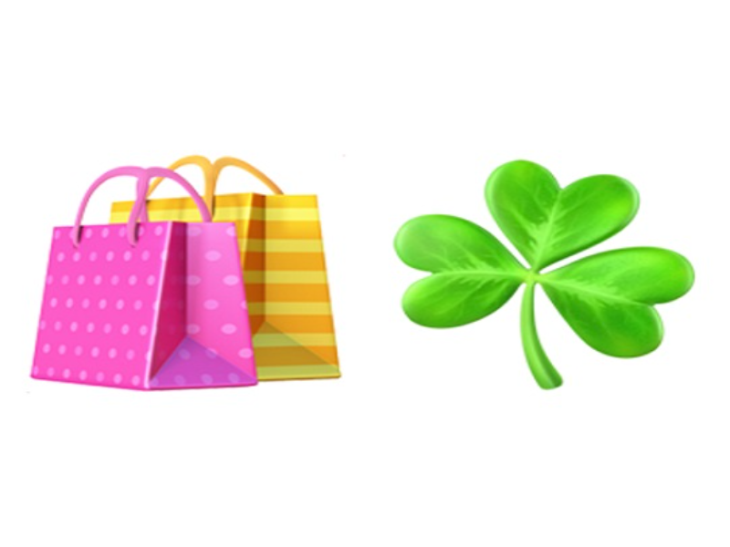 shopping bags shamrock puzzle