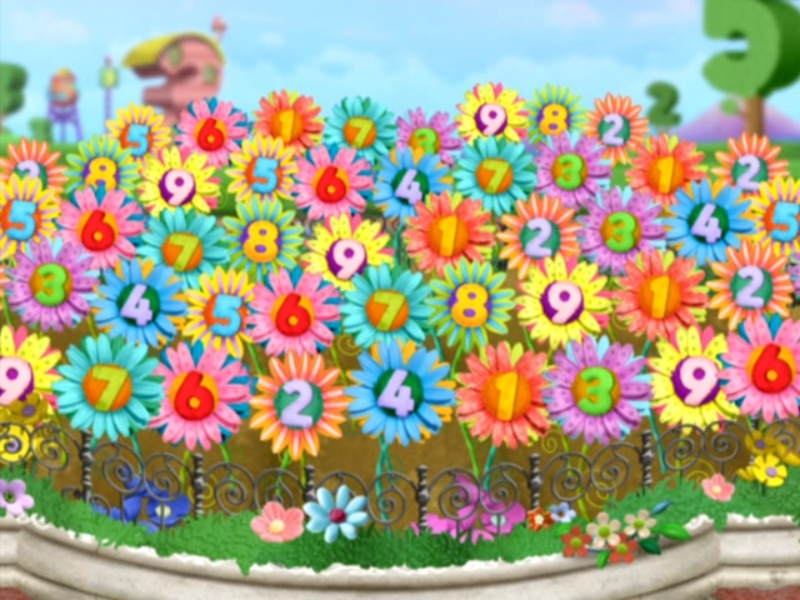 number flowers puzzle