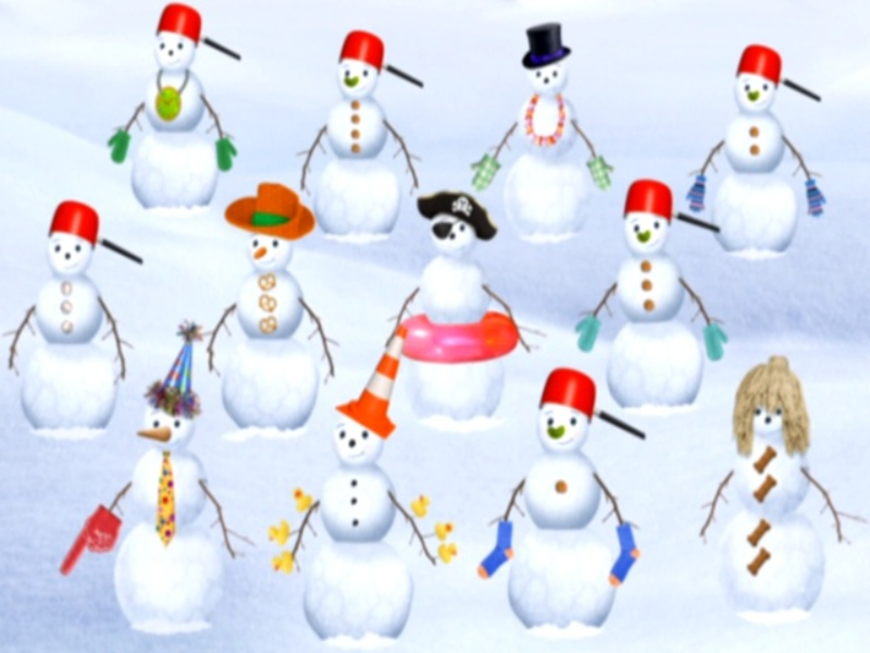 twelve snowmen puzzle